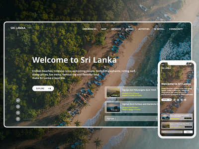 Visit Sri lanka web design