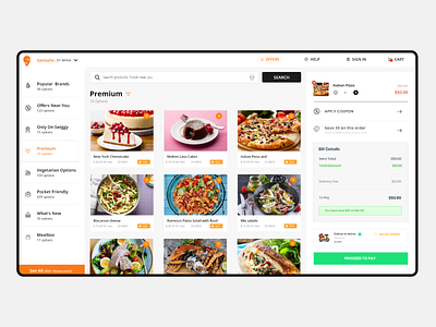 Restaurant dashboard design