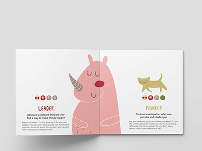 Children's book design layout print