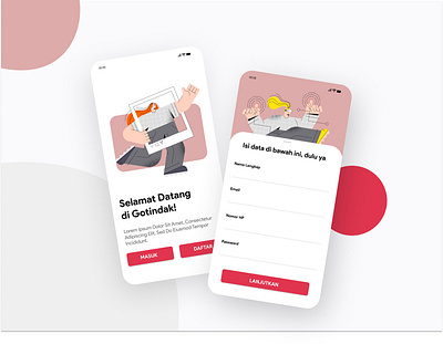 Register Screen - Exploration app clean design illustration login login design login screen mobile ui uidesign uipractice uiux ux