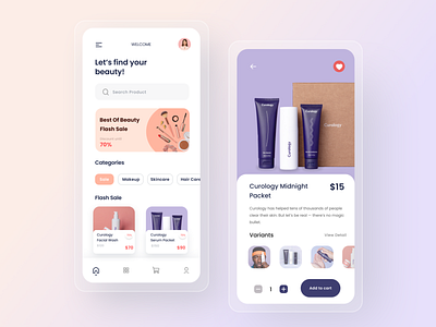 Beauty Product Mobile App by Indah Ratna Sari on Dribbble