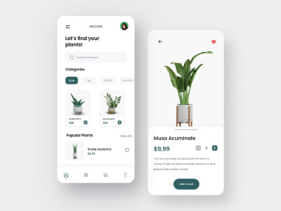 Exploration - Greenhouse Mobile App 3d artist app clean design minimal mobile plant plant app plant illustration plants plantshop ui uiux ux