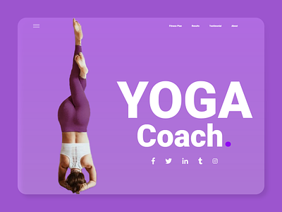 Website UIUX Design for Yoga Trainer