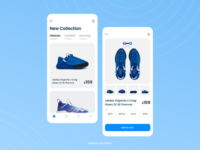 Sneakers Shopping - App UI UX Design app design ecommerce figma marketplace mobile app mobile app design mobile design shop ui ux