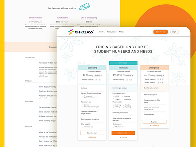 Off2class: Pricing Page