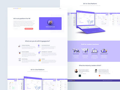 Engagepulse Platform Landing Page