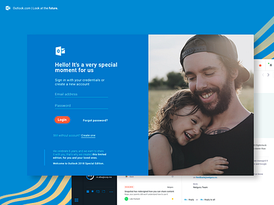 Outlook 2018 - Look at the future. 2018 mail meiggs new design outlook prototype redesign server ui ux