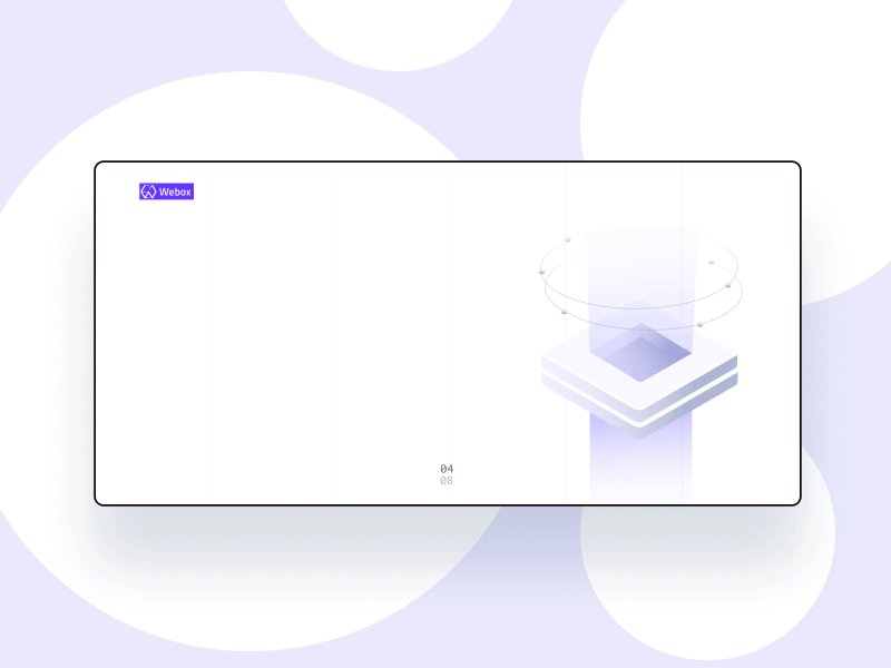 Webox animation design illustration ui web website