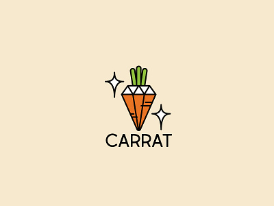 Carrat branding carrot cute icon idea inspiration interesting logo logodesign practice simple wordplay