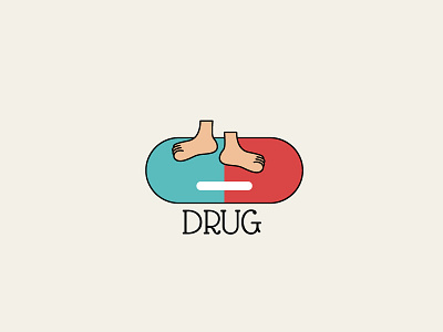 Drug branding cute idea inspiration logo logodesign practice simple wordplay