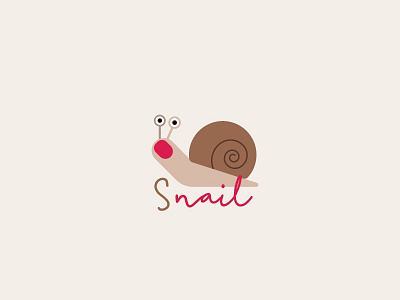 Snail branding cute fun icon interesting logo logodesign simple wordplay