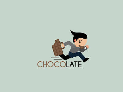 Chocolate branding chocolate cute idea inspiration logo simple wordplay