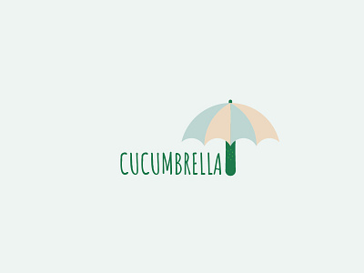 Cucumbrella branding icon idea inspiration interesting logo logodesign simple wordplay