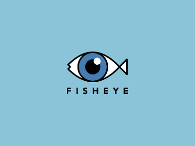 Fisheye branding cute fisheye idea inspiration logo wordplay