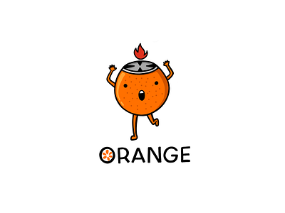 O range! cartoon character orange cute idea wordplay