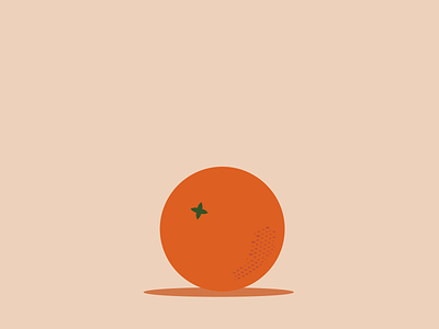 Bouncy Orange animation bounce citrus illustration juicy motion design motiongraphic orange