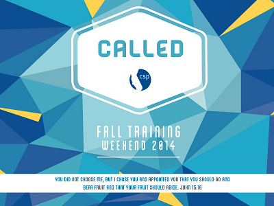 California School Project Fall Training theme design geometric graphic design theme