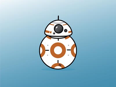 BB-8 bb8 design emoji illustration star wars