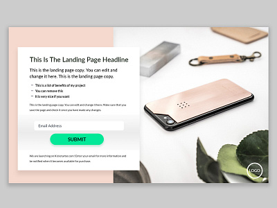 Squeeze Page Template Design