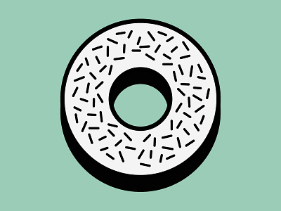 Minty Donut donut illustration mint oreo