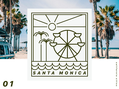 Santa Monica Badge badge california santa monica
