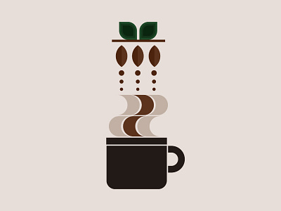 The Process of coffee cafe coffee coffee bean coffee beans coffee illustration design graphic graphic design illustration morning coffee process