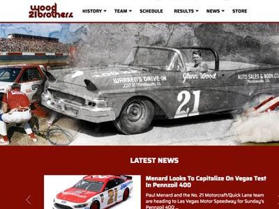 Wood Brothers Racing (site re-design)