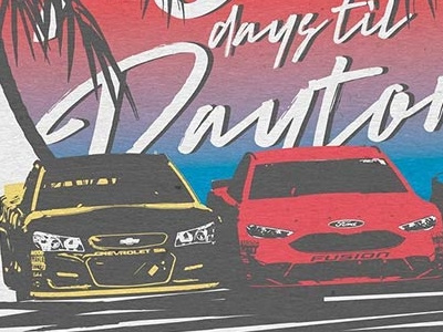 Daytona 500 Countdown Illustration