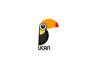 UCAN Logo adobe bird bird icon bird logo birds branding design flat flat design flat illustration logo logo design photoshop toucan