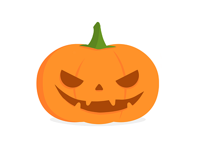 Pumpkin 🎃 adobe design dribbbleweeklywarmup flat flat design graphic design halloween halloween design happy halloween illustration monsters photoshop pumpkin pumpkins