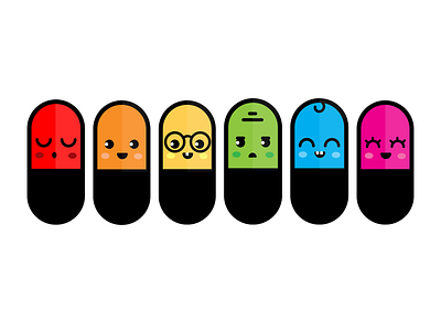 Take a Pill, any pill adobe app branding cute design flat flat design illustration illustrator medication medicine photoshop pill pills