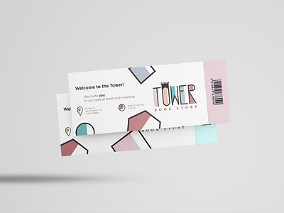 Bookstore Meeting Tickets Design