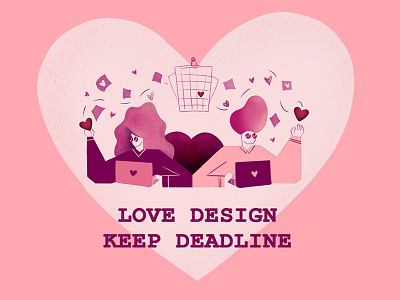 Love design character dailyui deadline drawing illustration love procreate valentine day