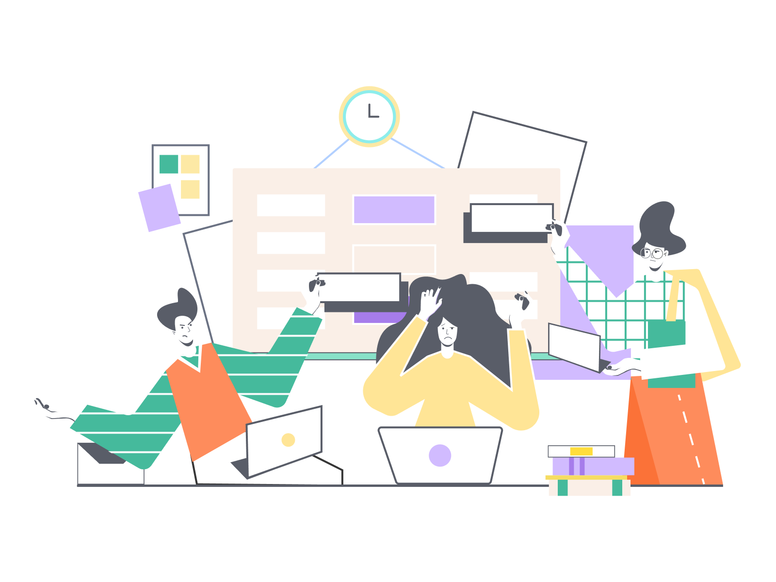 Task Manager Illustration by Yevheniia Odnopozova on Dribbble