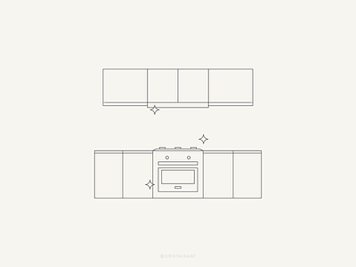 HDH Kitchen adobe illustrator architecture furniture graphic design illustration ilustración kitchen line illustration vector vector illustration