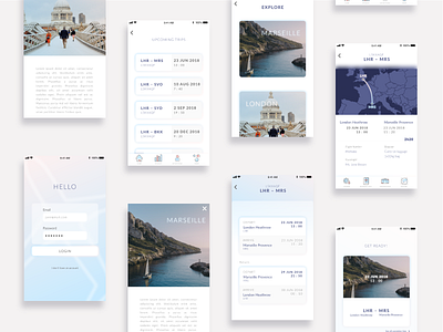 Air Travel App Concept