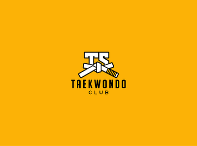 Taekwondo club brand branding flat graphicdesign icon identity illustrator lettering logo marketing marketplace minimal typography vector