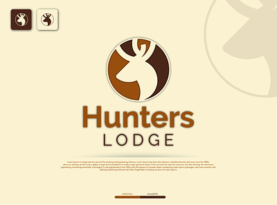 Hunters Lodge brand branding design fiverr identity illustration illustrator logo minimal typography vector