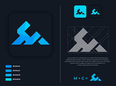 MC logo brand branding design fiverr identity illustration illustrator lettering logo minimal typography vector