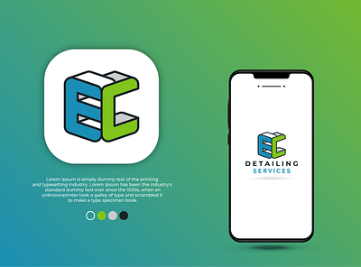 EC Logo brand branding design fiverr identity illustration illustrator logo minimal ui