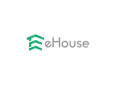 eHouse Logo brand branding design fiverr identity illustration illustrator logo minimal ui