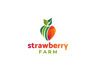 Strawberry Logo brand branding design fiverr identity illustration illustrator logo minimal ui