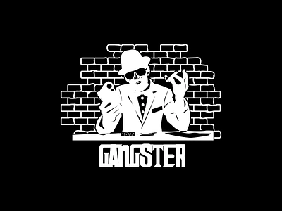 Gangster artwork brand branding design fiverr flat graphic deisgn icon icons identity illustration illustrator lettering logo logo design minimal type typography vector website