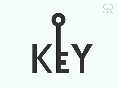 Key Text Logo black dark gd key lock logo new text white