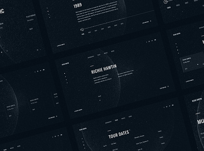 Richie Hawtin Redesign Concept best best design best shot clean concept dark digital like likeforlike minimal minimalism music musician redesign site space trend ui ui ux ux