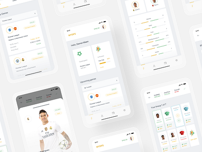 First sports platform powered by blockchain agency app clean digital efirmedia minimal minimalist ui ui design ux