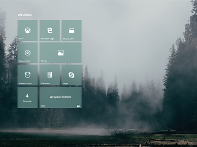 Windows 10 Live tiles modification design live tiles microsoft start menu ui design windows 10