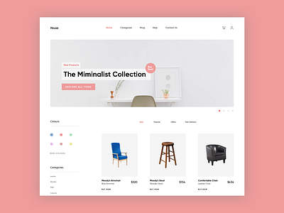 Furniture Store daily ui challange design ecommence inspiraldesign ui ui design ux ui ux ui design