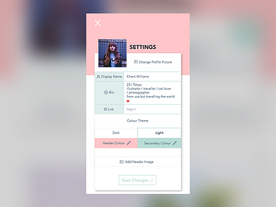Daily UI Challenge - #7 Settings daily daily ui challenge daily ui settings design settings ui