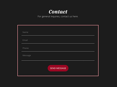 Contact Form coding contact contact form design graphic design ui website
